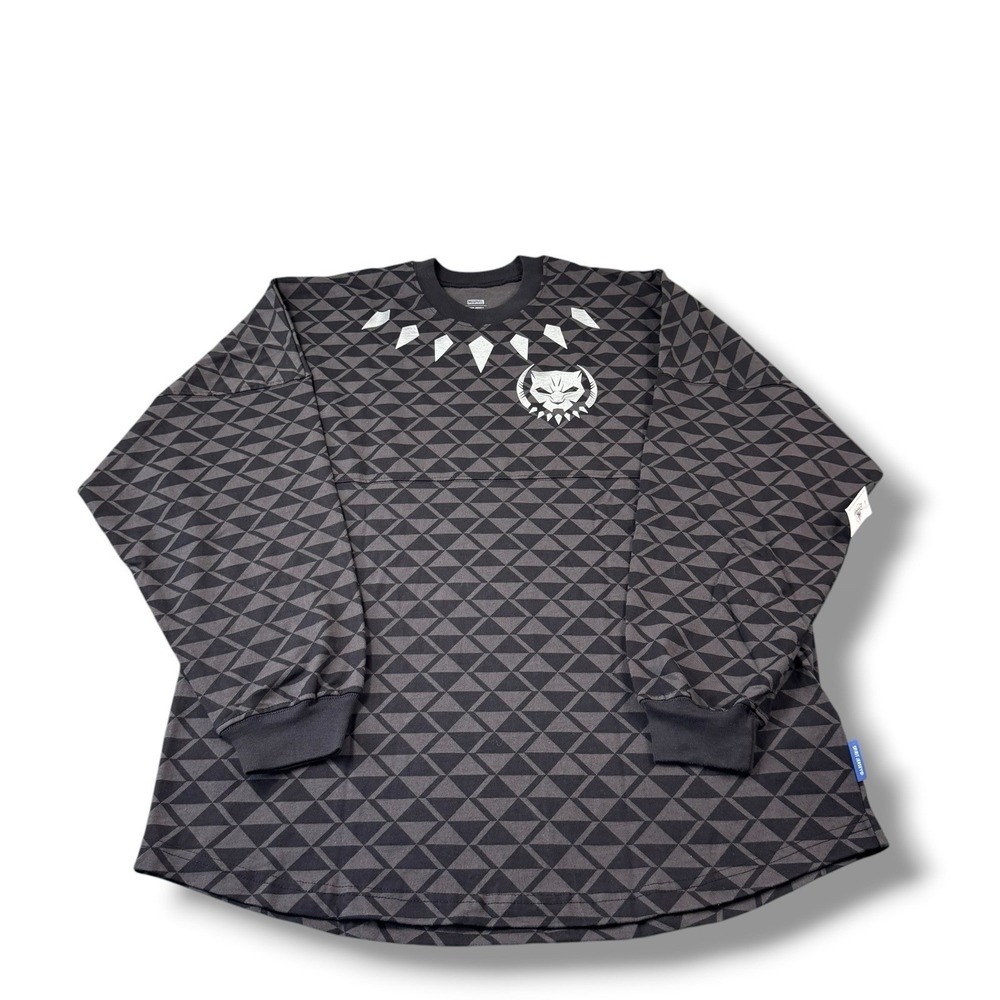 NWT Disney Marvel Black Panther Wakanda Forever Spirit Jersey Adult Size Small